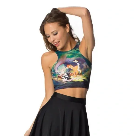 Blackmilk reversible Disney Bambi crop tank size medium - Picture 9 of 15